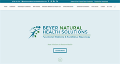 Desktop Screenshot of beyernaturalhealthsolutions.com